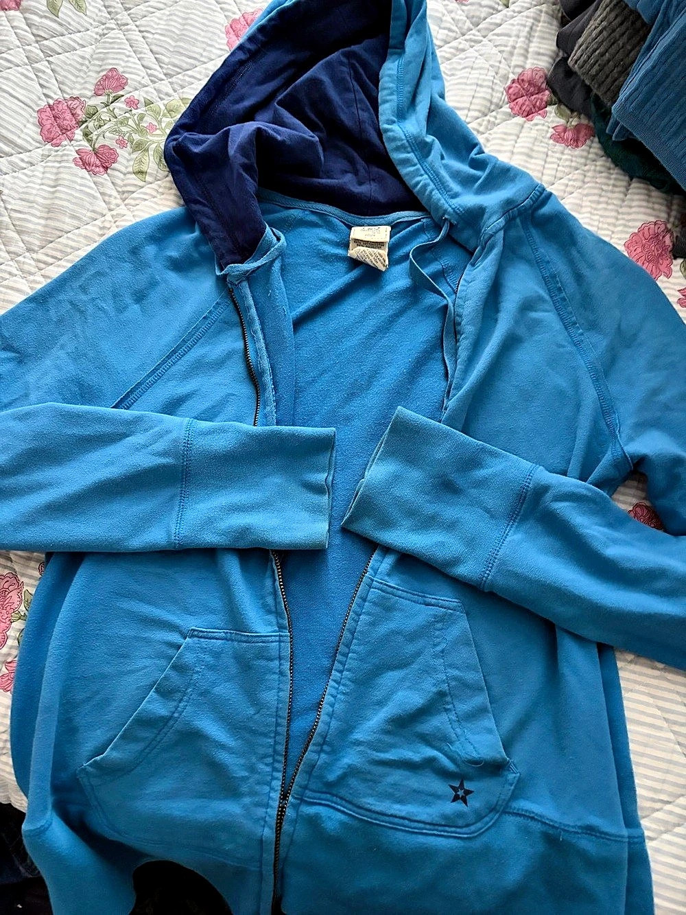 725 Originals plus Blue Hooded Zip Jacket